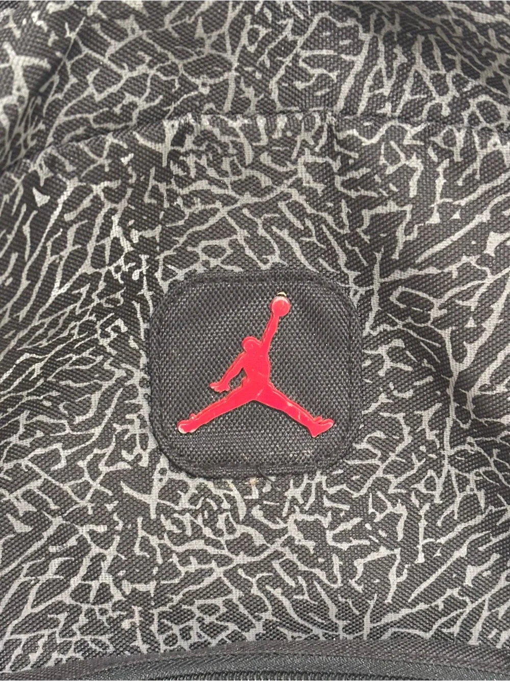 Air Jordan Elephant Print Black Red Backpack